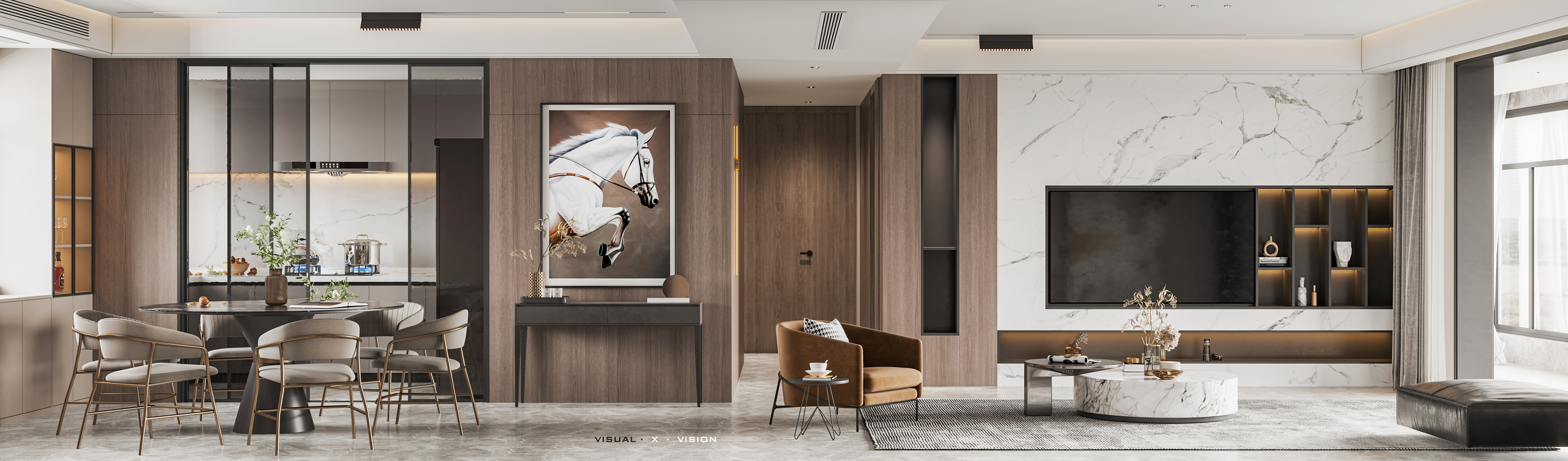 现代沉稳空间 | 3Dmax2018 打造 Corona4.0 与 Photoshop2019cc 应用实例-10