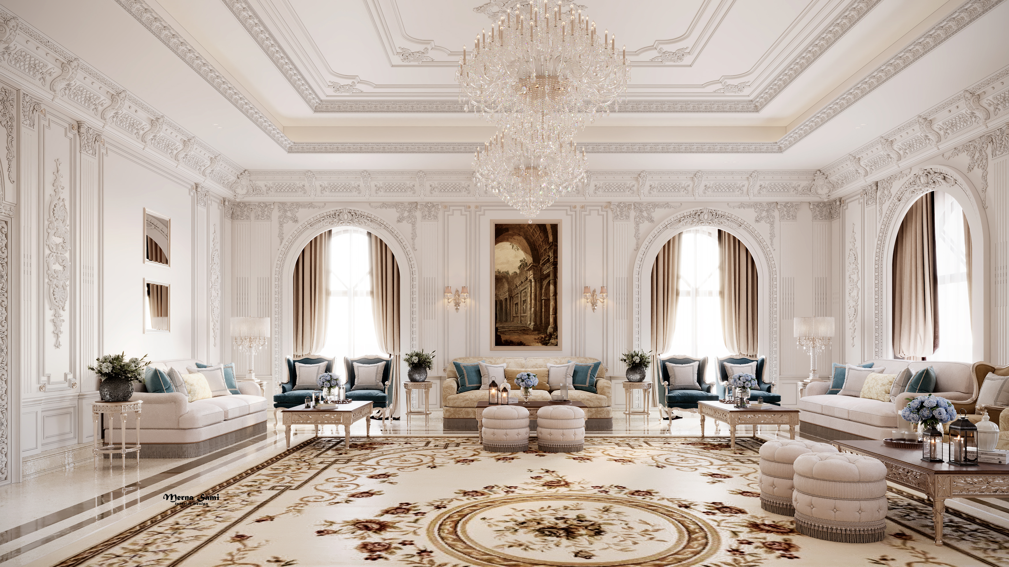 欧式会客厅丨沙特阿拉伯-12