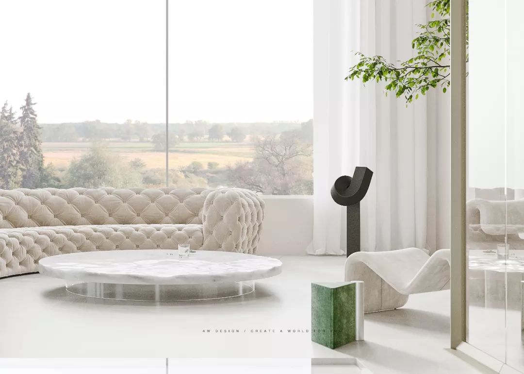 平衡几何与色彩的私宅空间-8