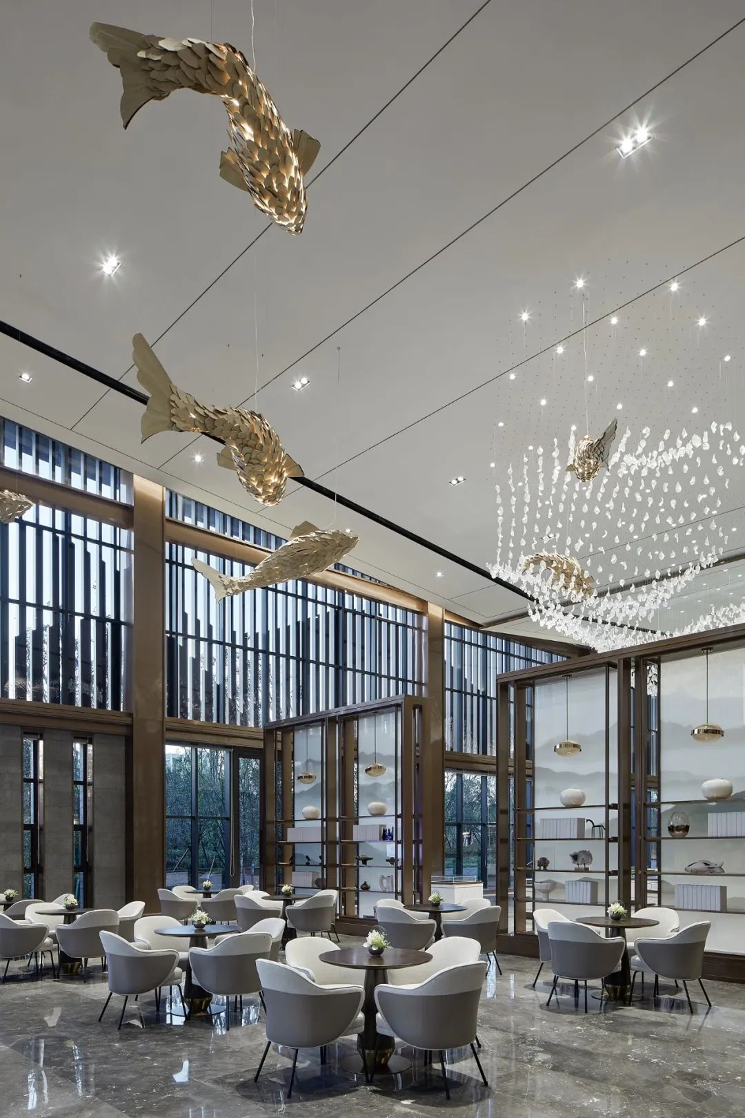 《大山水》寄情都市,董蕾打造浩创梧桐溪水湾营销中心-34