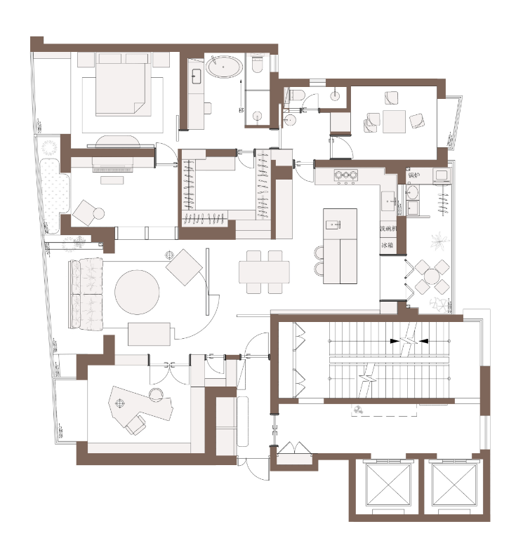 法式复古清新浪漫舒适自然风住宅设计丨中国上海丨上海示觉室内设计事务所-51
