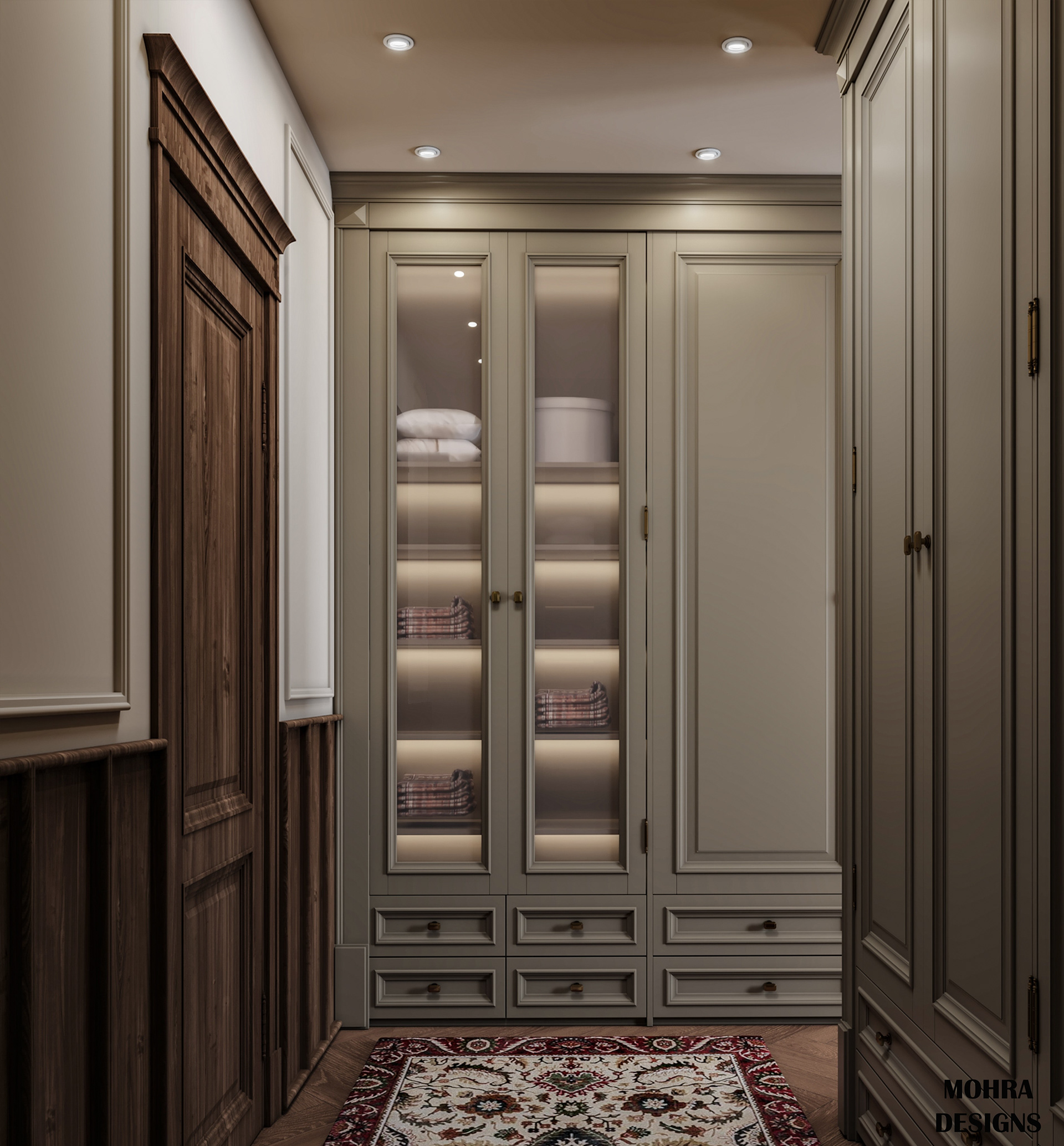 法式卧室及更衣室设计丨埃及开罗-12