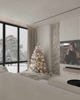 New Year's visualization of the kitchen-living room