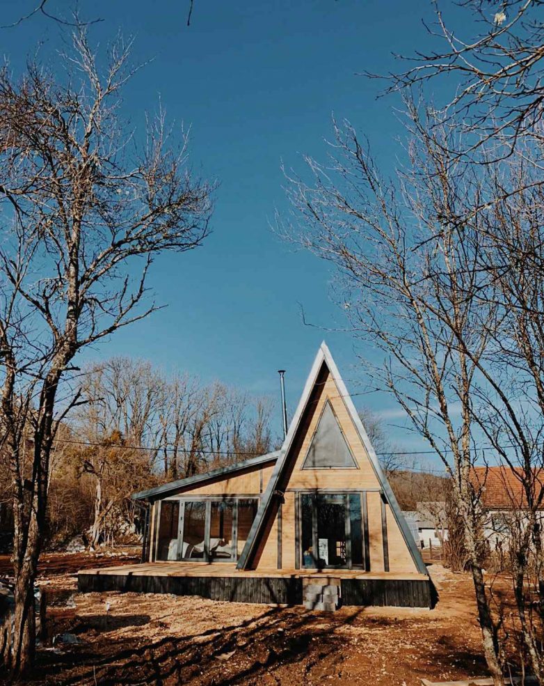 Kosjerića木质“Aframe”房屋丨克罗地亚-23