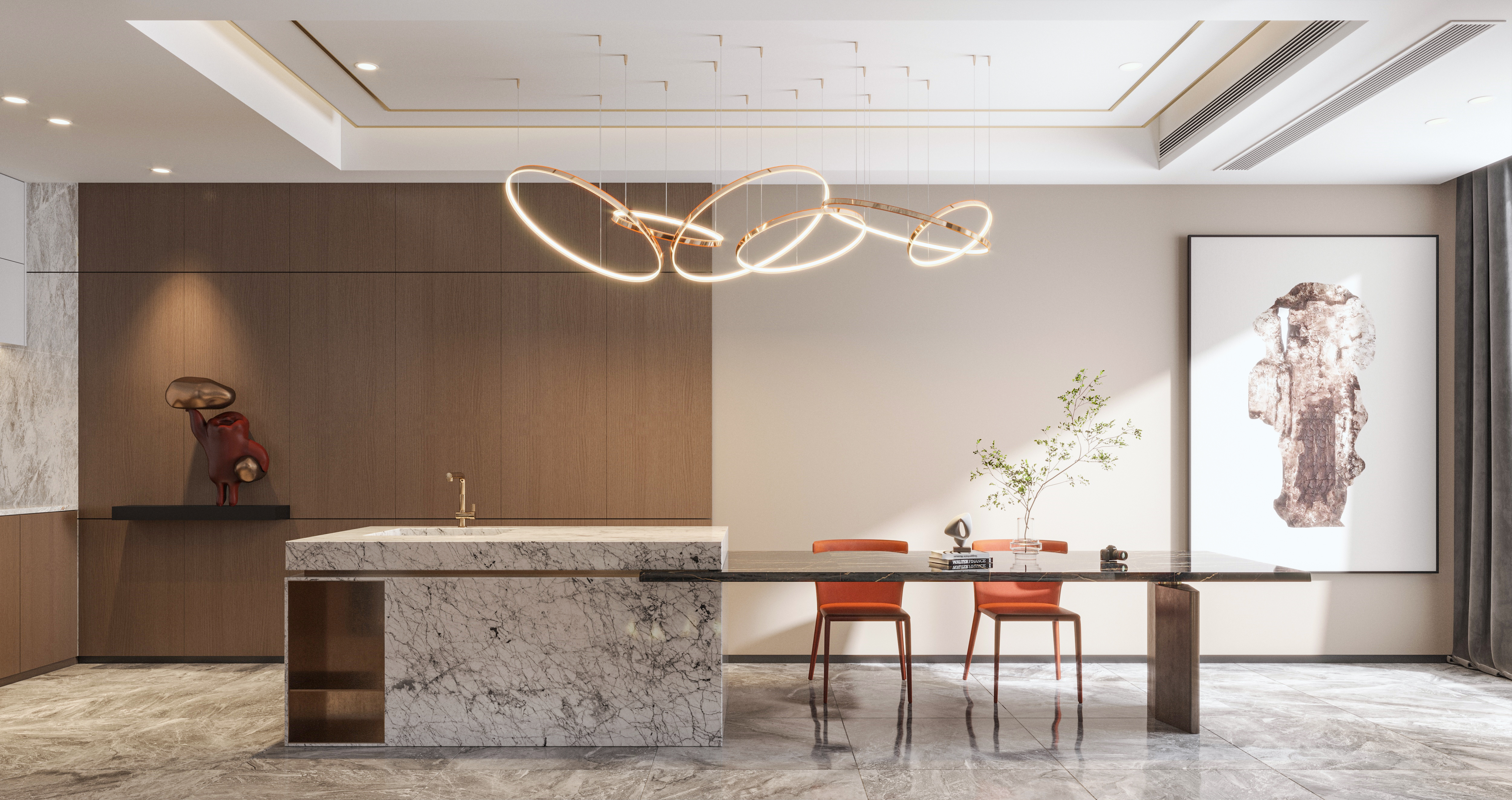 现代轻奢 · 成都雅居乐住宅设计丨中国成都丨象外建筑设计-22