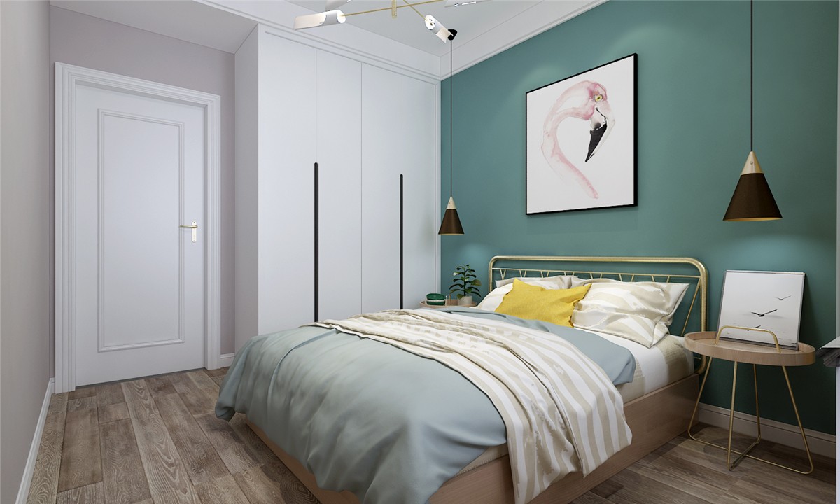 济南中垠雅苑 105 平北欧风三室两厅设计-17