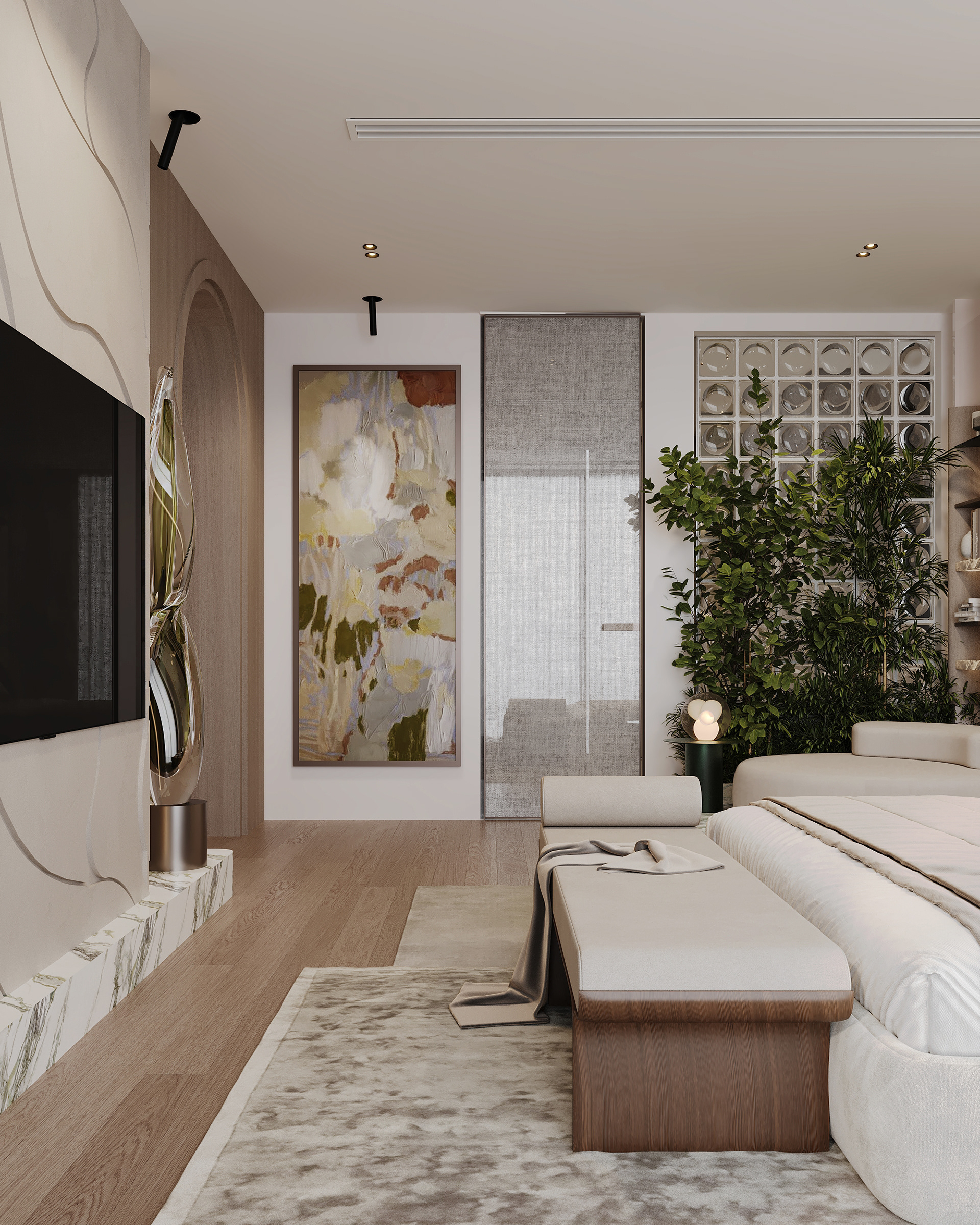 明尼苏达州·主卧设计（注：MN 一般是美国明尼苏达州 Minnesota 的缩写） 丨埃及开罗丨Volu studio-10