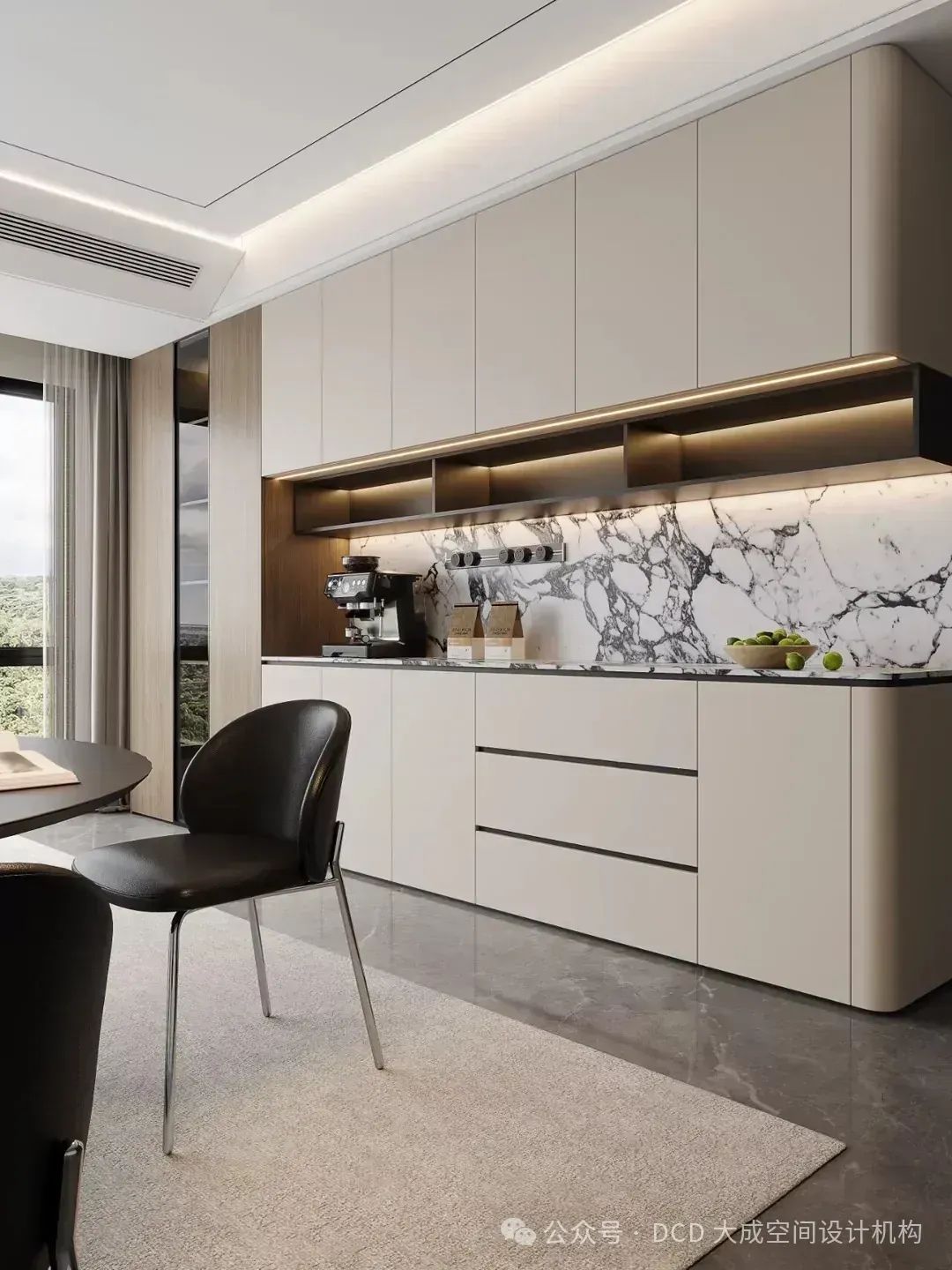 餐边柜这样设计,好看又实用,高级感满满-18