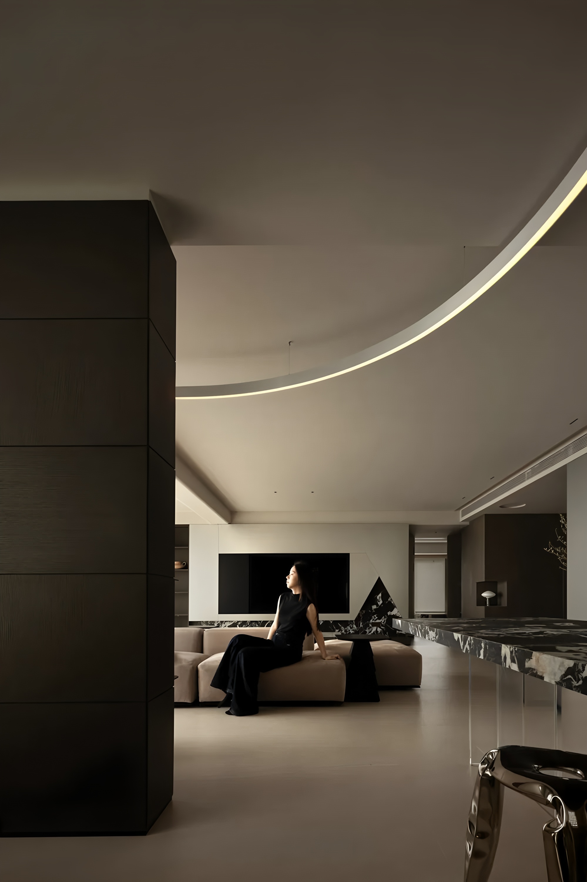 166㎡极简风格丨中国温州丨简印空间设计-4