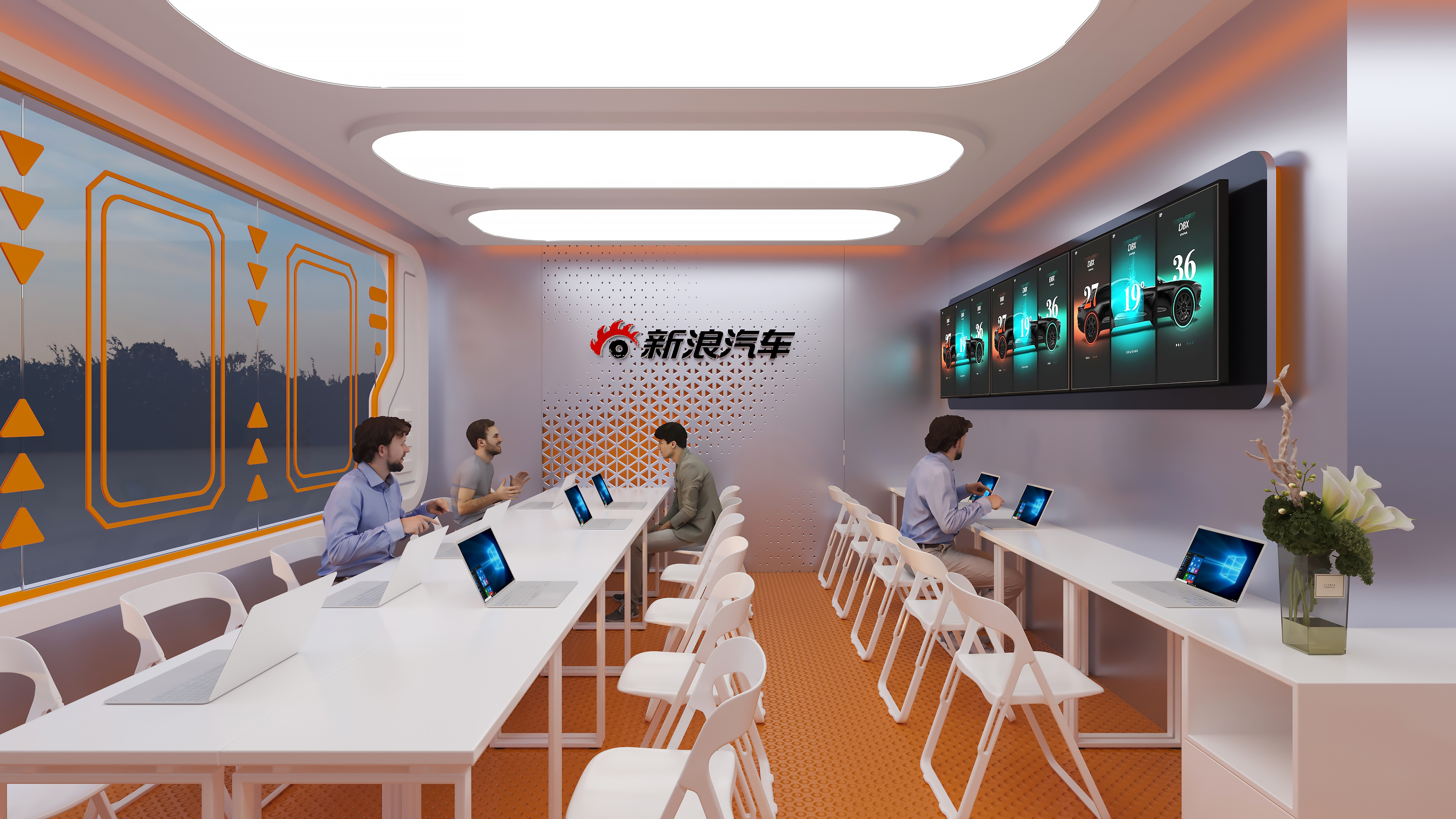 2024广州车展 新浪汽车展位设计方案-13