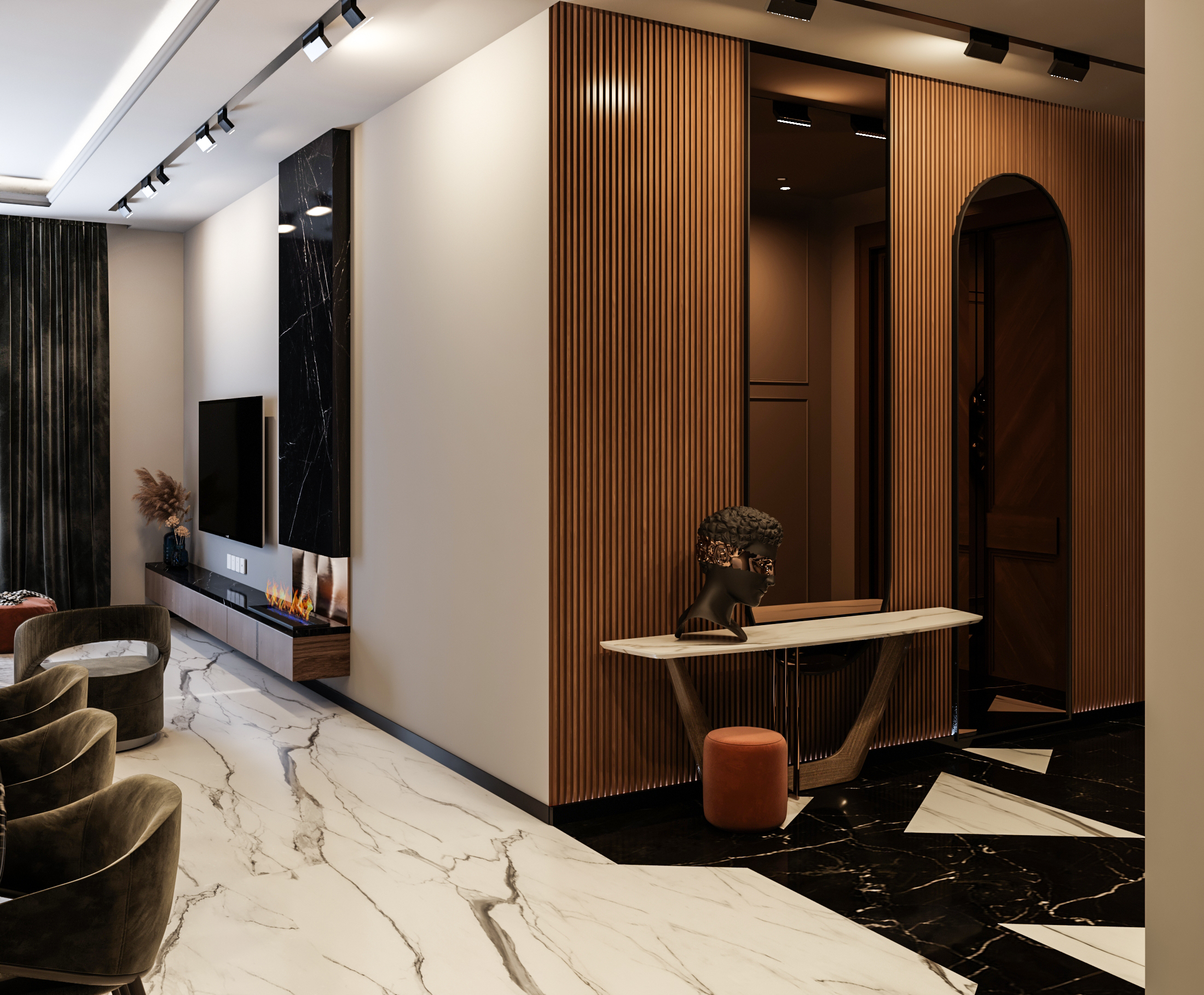 Neo classic Living & Dining-5