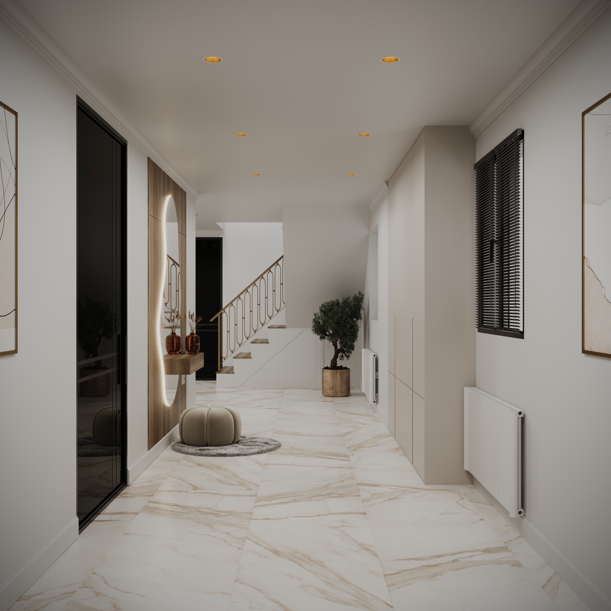 Hall,Living Room 设计丨美国-1