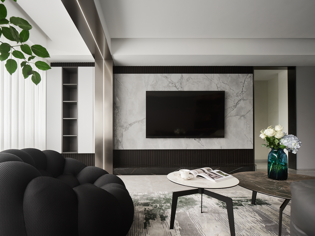 平行绽放 · 宁波 175㎡现代中式空间设计丨中国宁波丨东易日盛-14