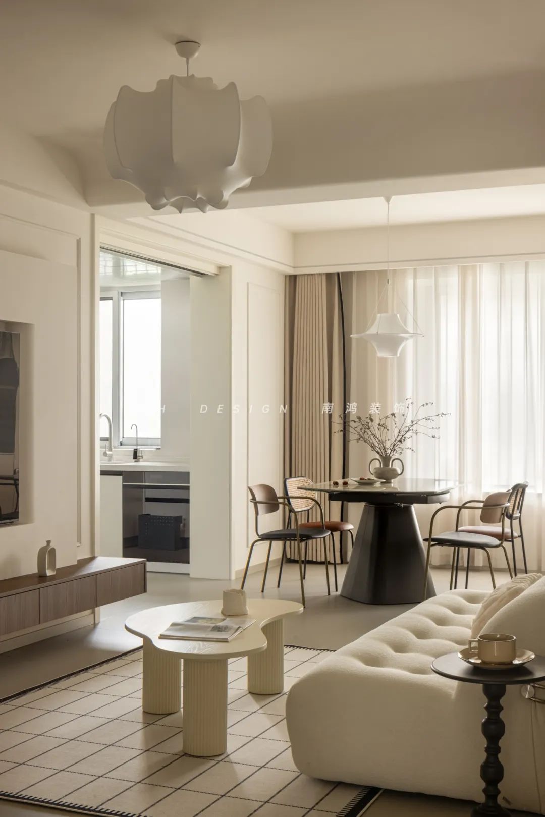 奶油中古 · 浙江杭州 89㎡居室设计丨中国杭州丨浙江南鸿装饰-26