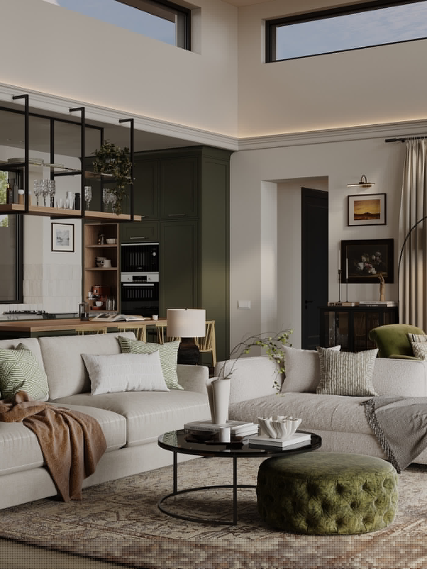 复古绿高级轻奢空间！-3