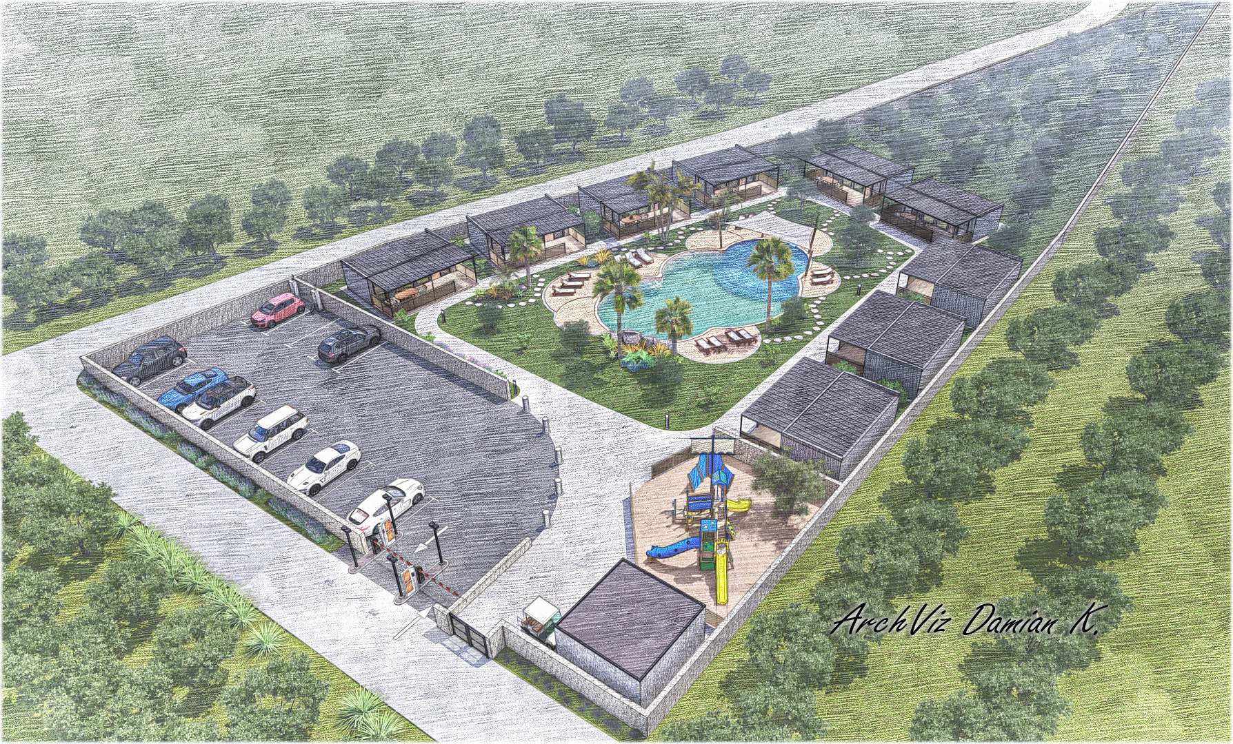 Camping site Istria/Croatia-MASTER PLAN/Concept-12