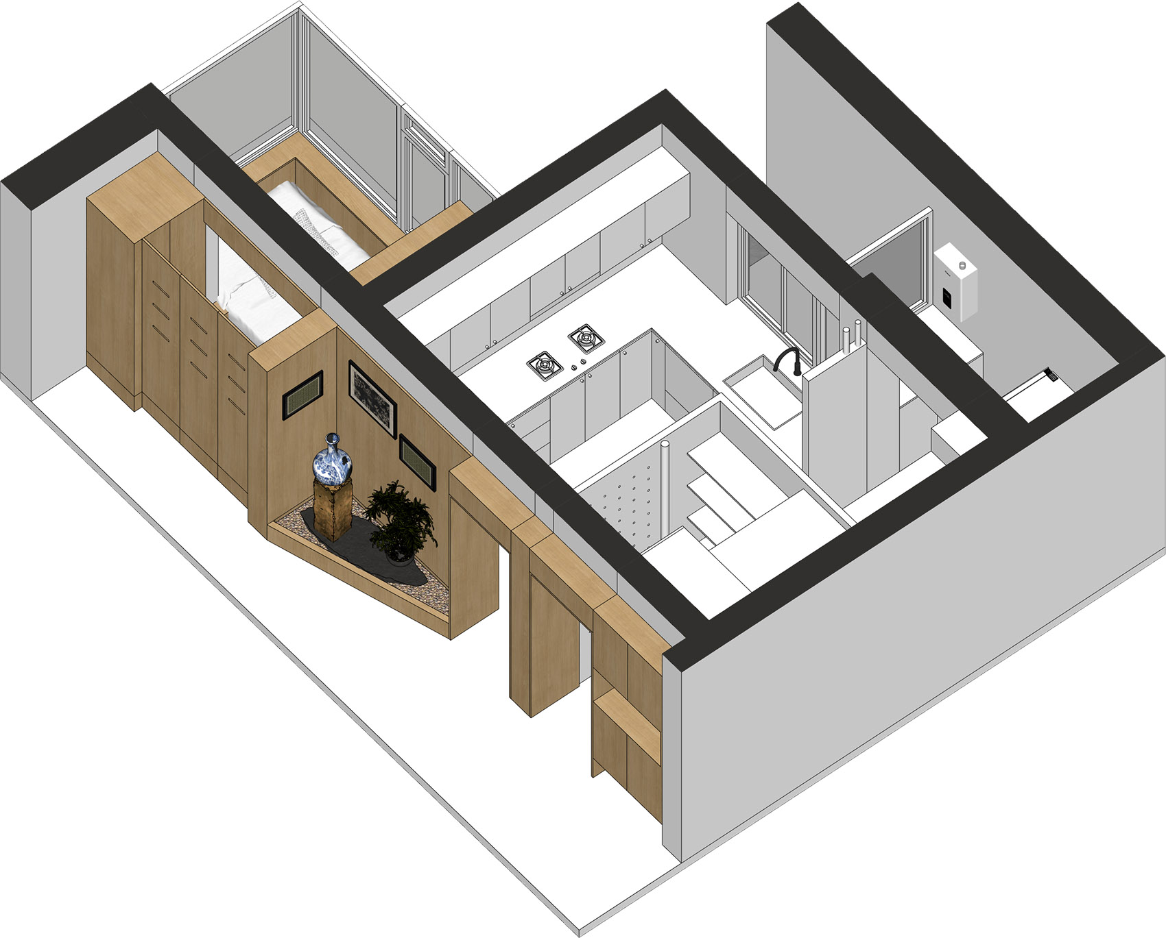 退休宅丨中国北京丨七巧天工设计-134