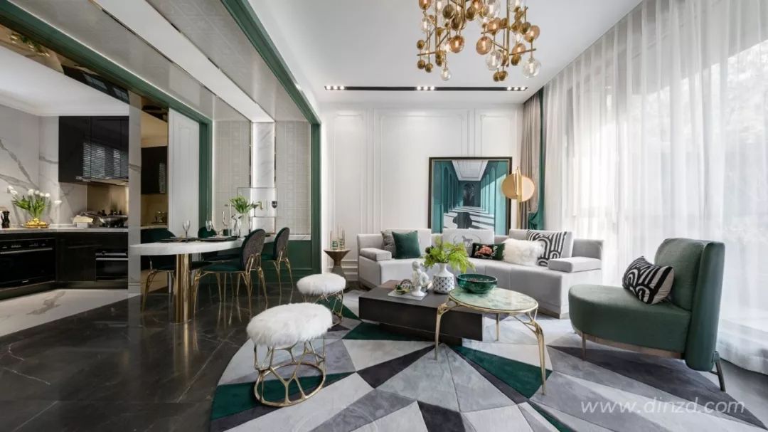 天津中海国际公园城澜湖苑 | 现代法式奢华样板间-5