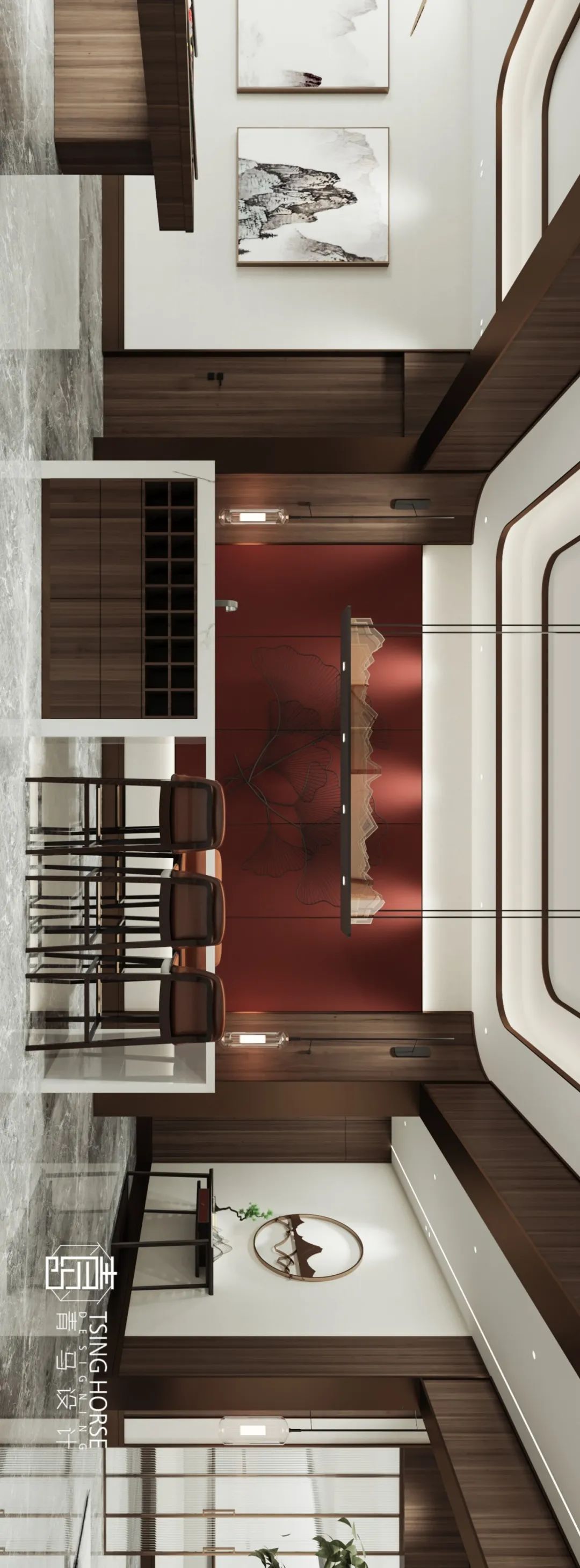 轻奢新中式，打造 600㎡动静分离的理想生活-44