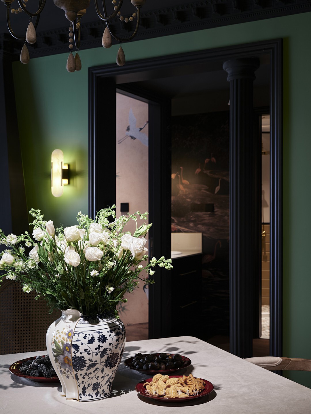 荣誉花园复古风格设计丨壹石樹空间设计事务所-40