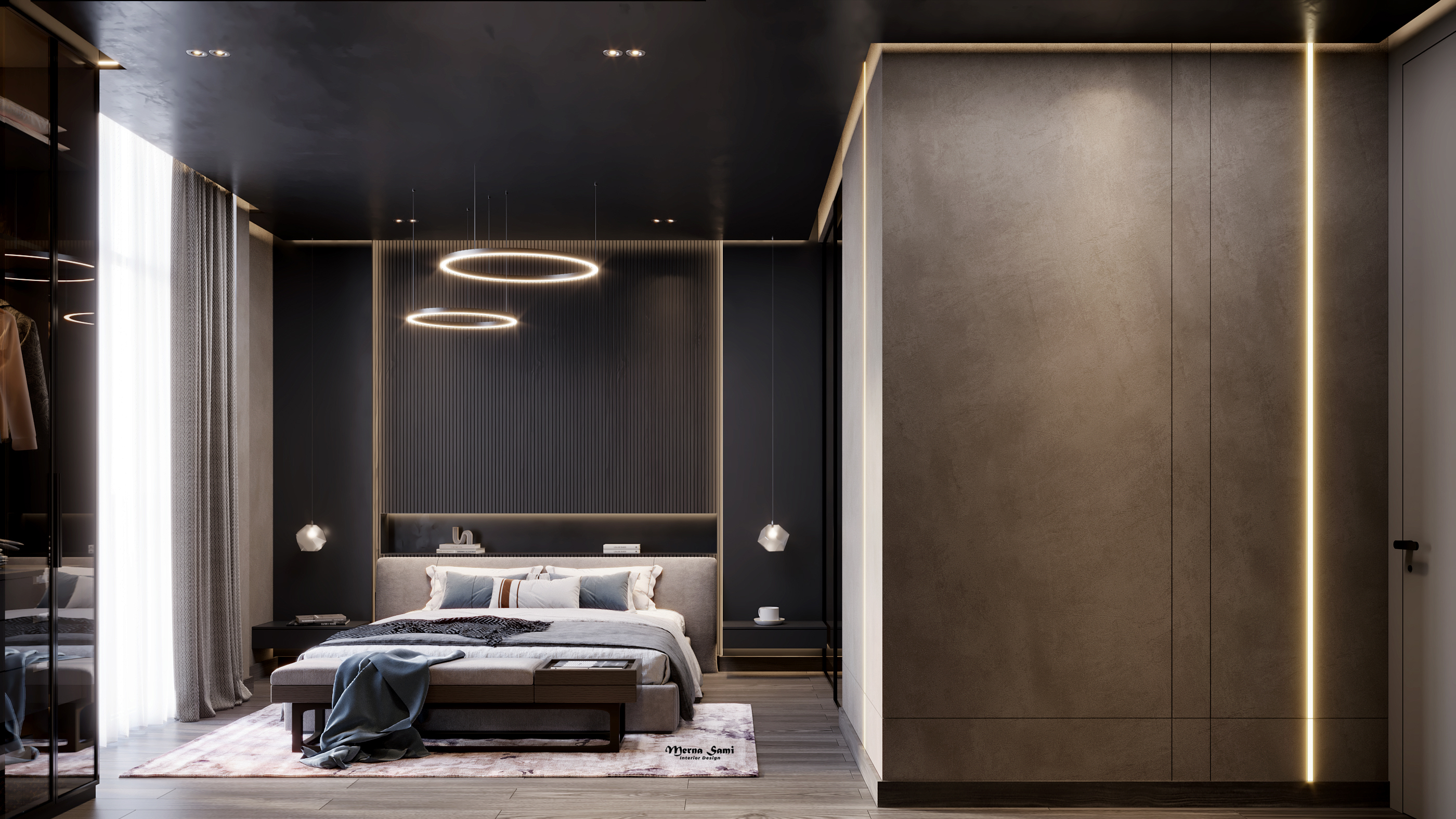 暗色调现代简约公寓丨M A S T E R-18