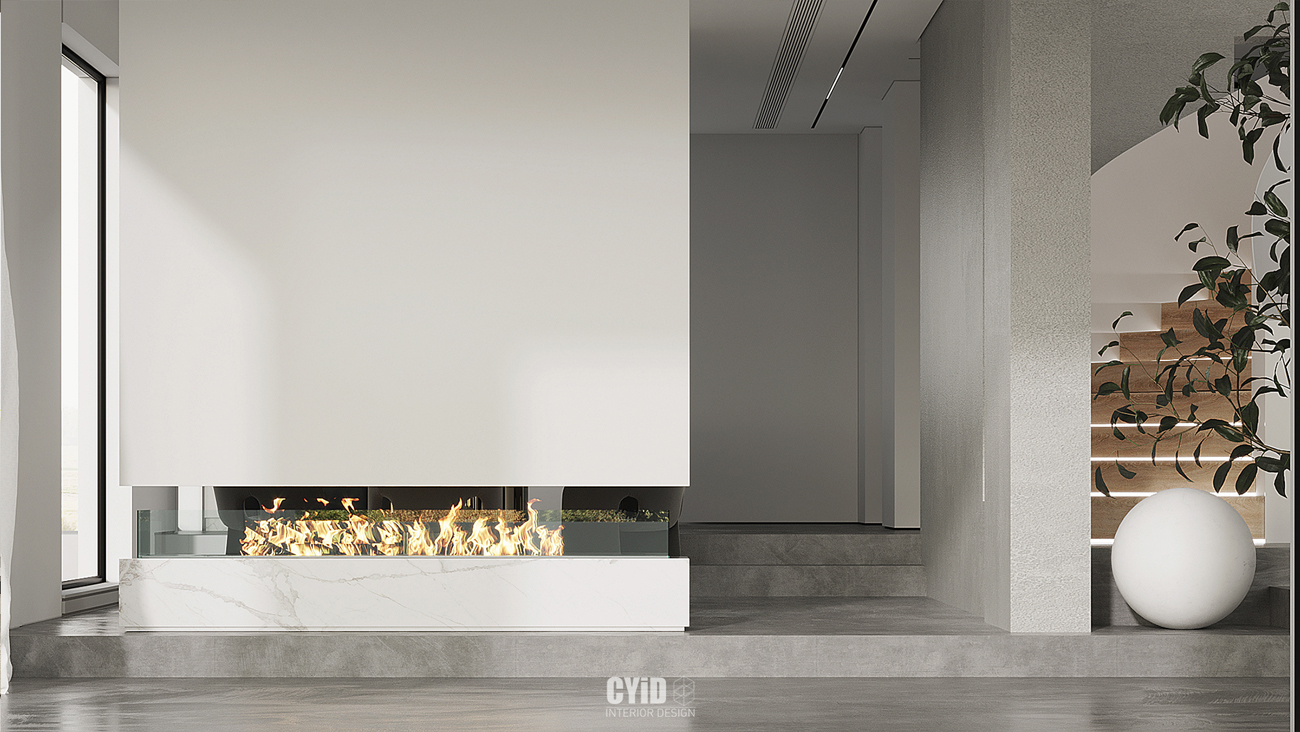 辰佑设计│现代别墅曲线美学与结构美-15