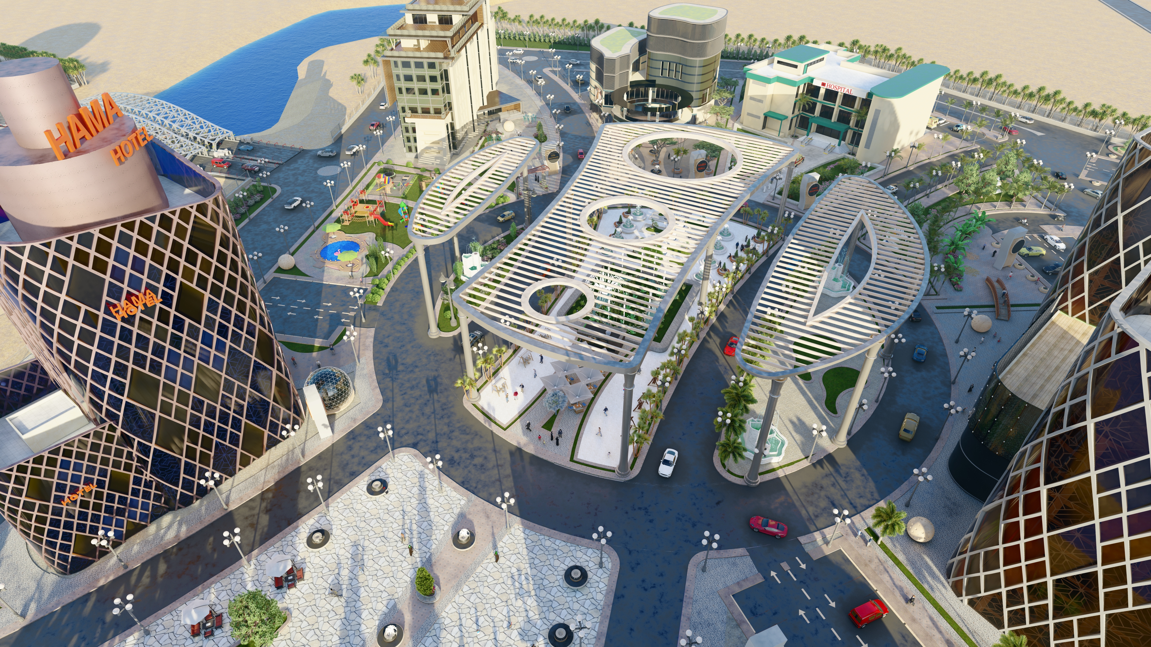 قريه سياحيه كامله علي مساحة 70 الف متر-0