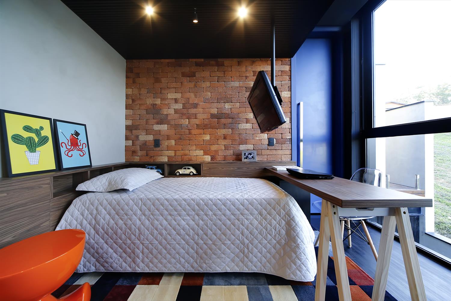 巴西独特 V 型支柱住宅设计-16