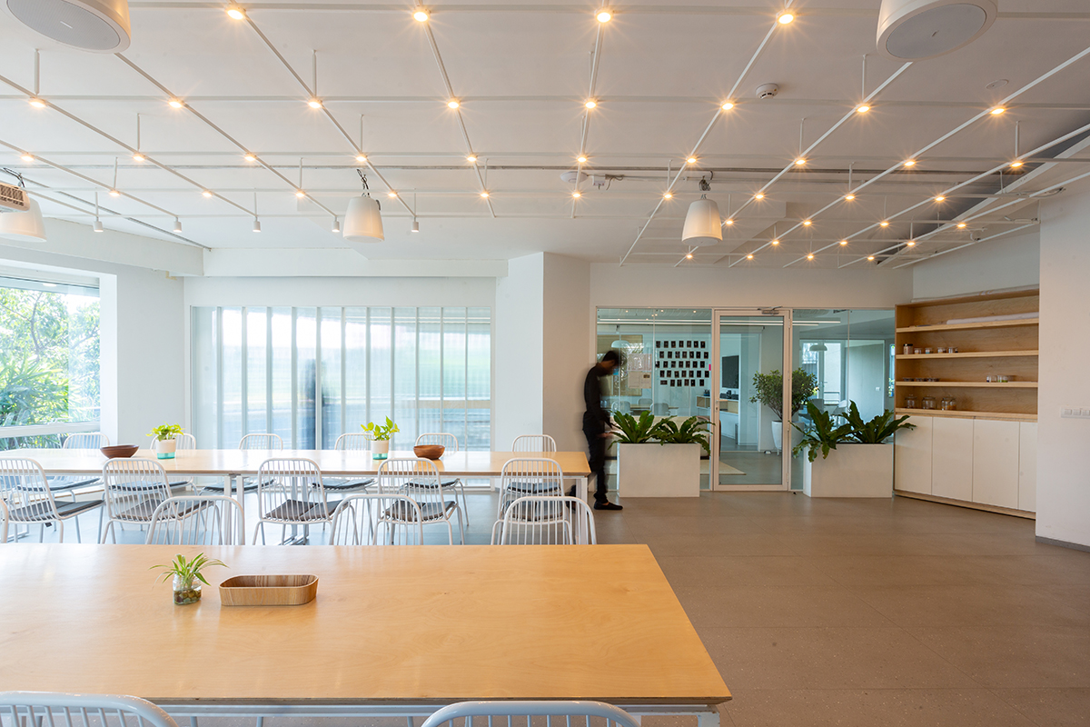 极简自然光下的开放办公空间-26