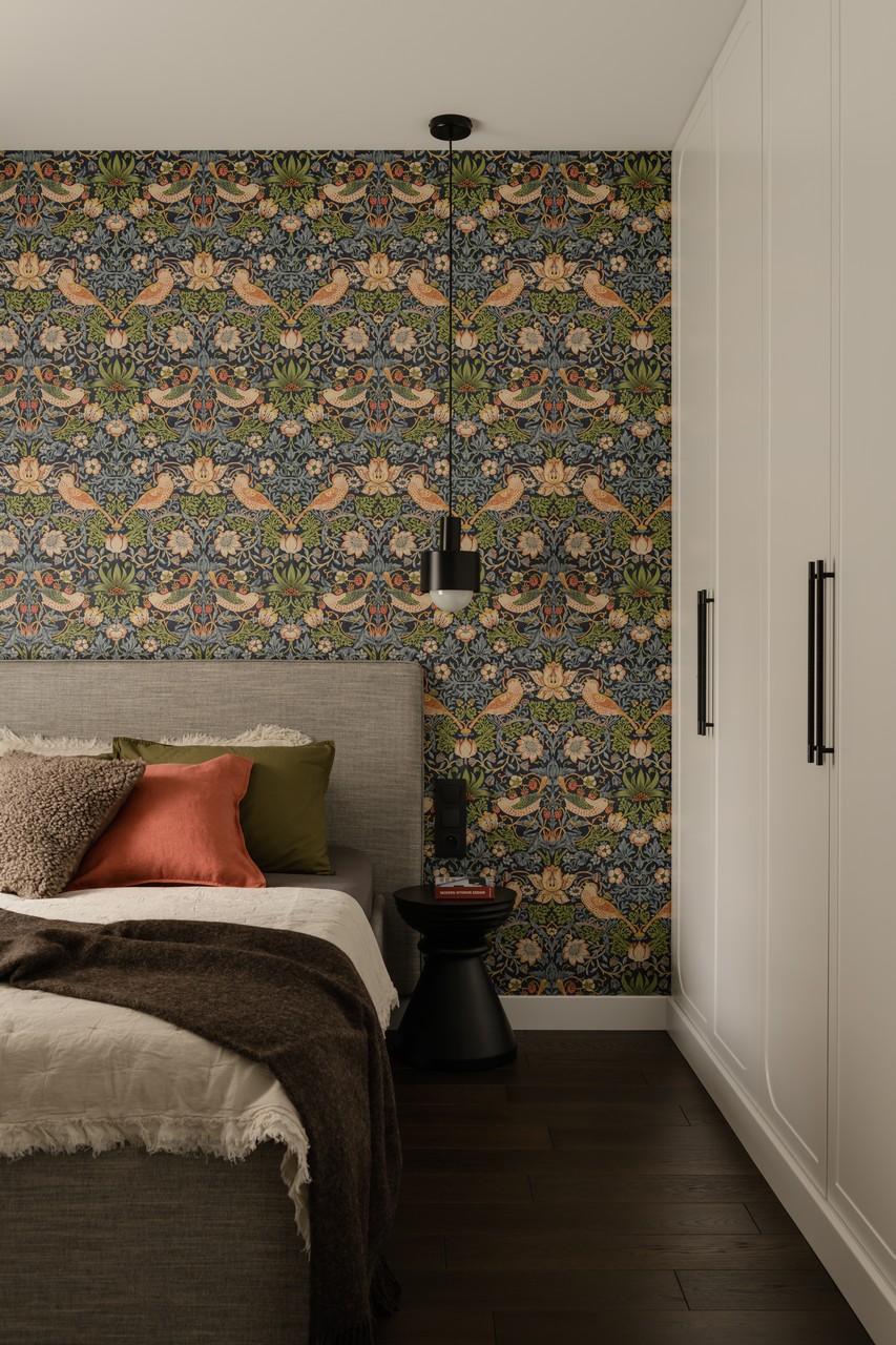 50平米带石榴红调的公寓设计丨Grupa NONO-31