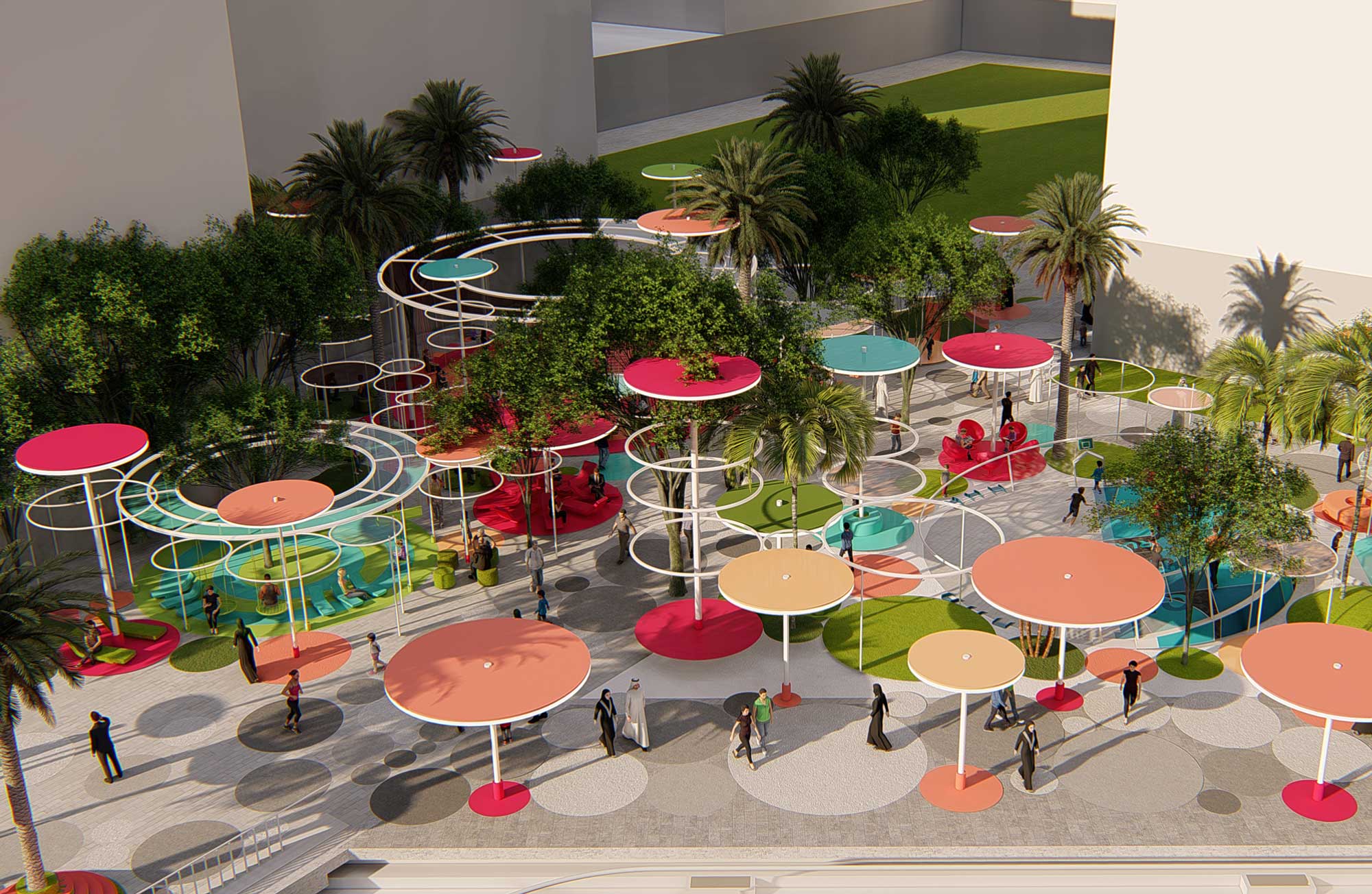 迪拜河滨树冠环-5