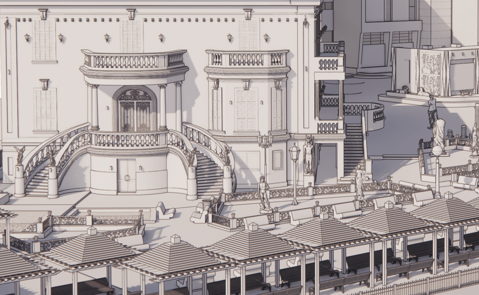 美术学院外立面照明设计丨埃及丨环境处理建筑系-6