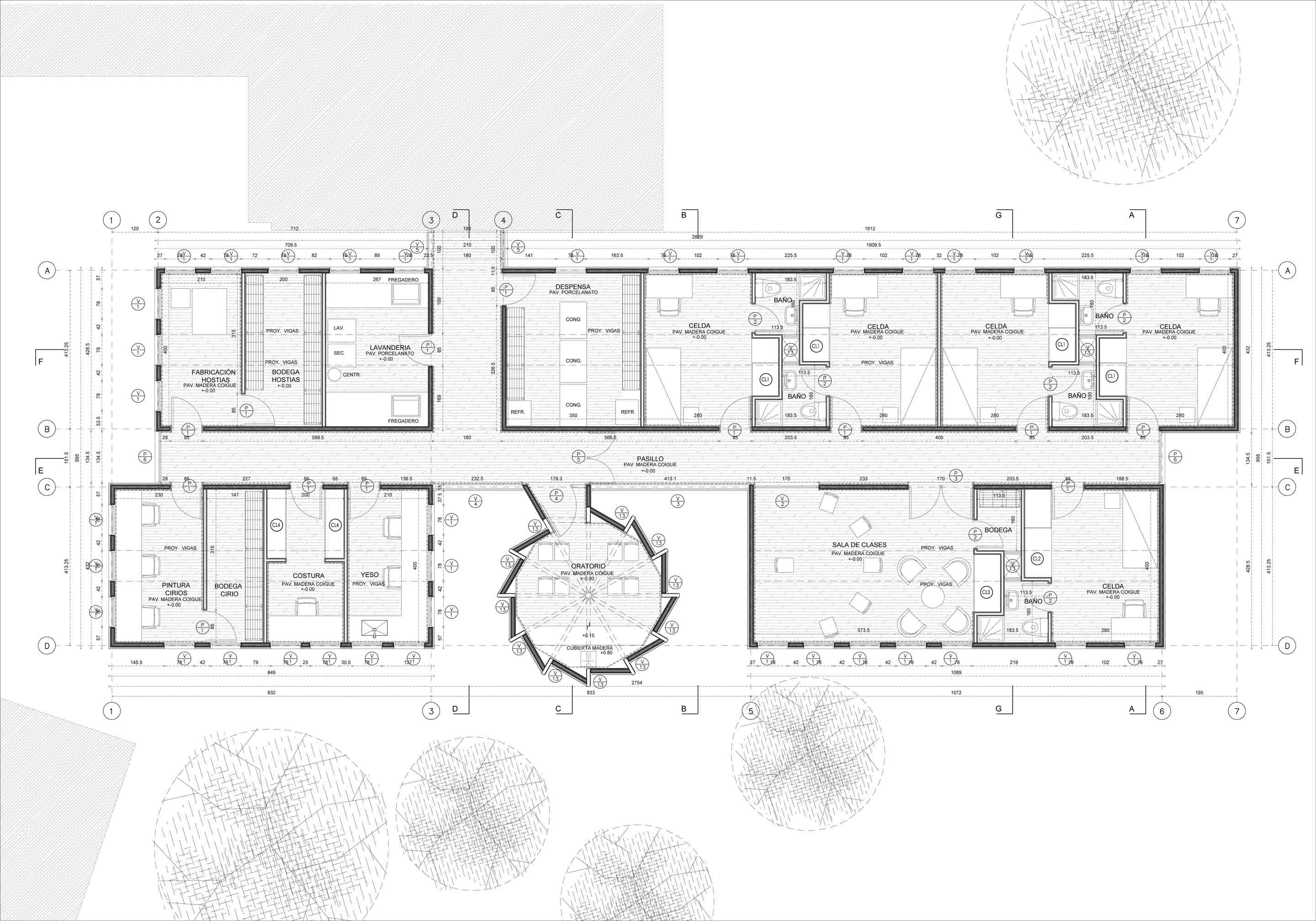 奥索尔诺赤脚卡梅尔美特修道院 Novitiate 室内设计-19