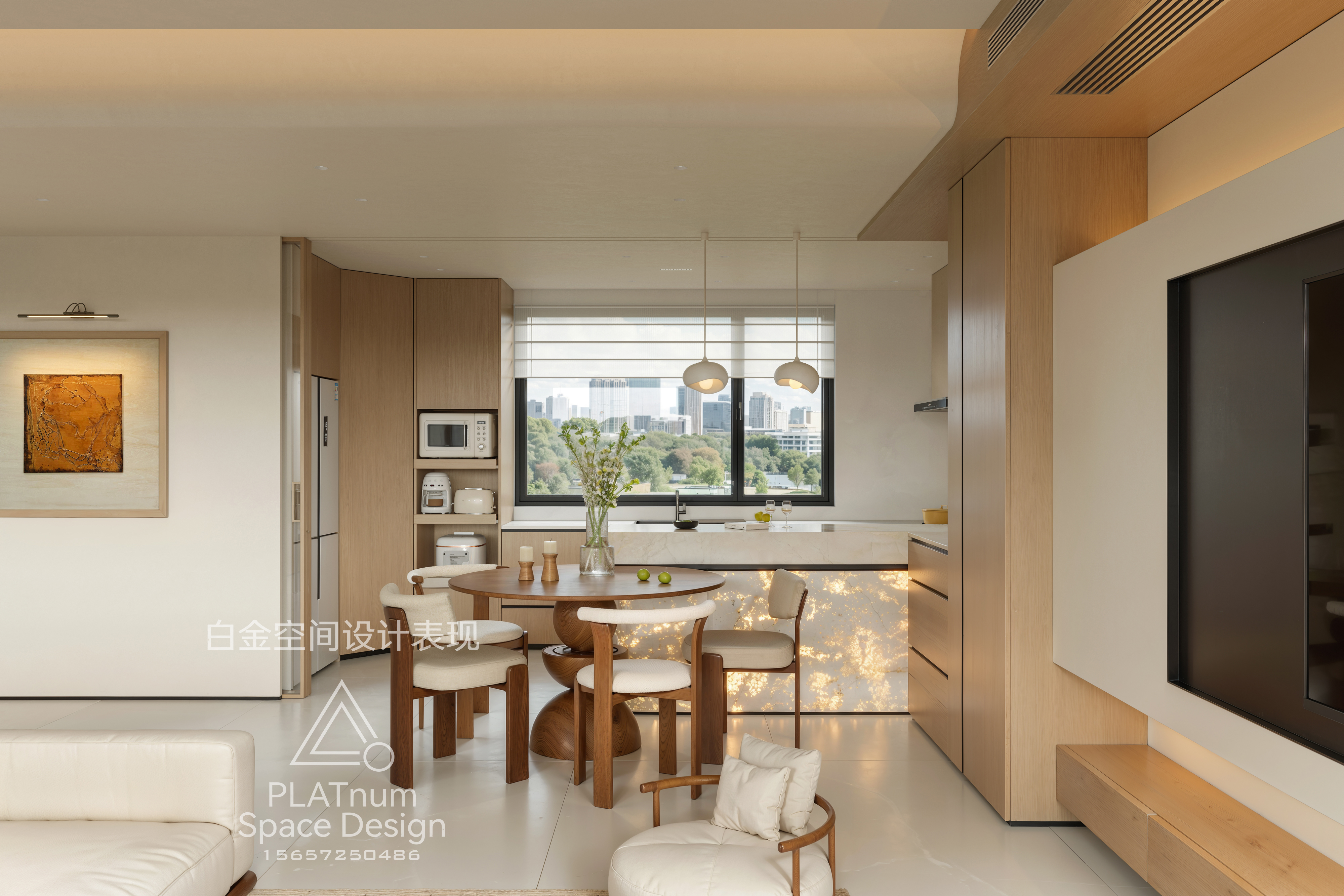 原木风设计 原木风客厅-6