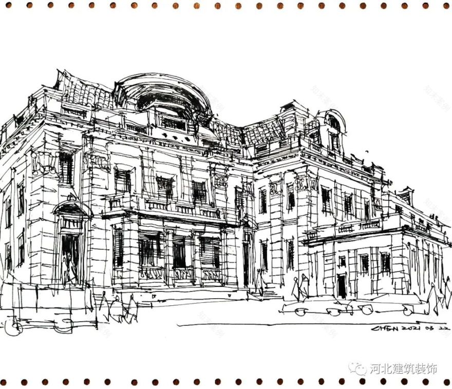 陈力军建筑速写丨中国河北-19