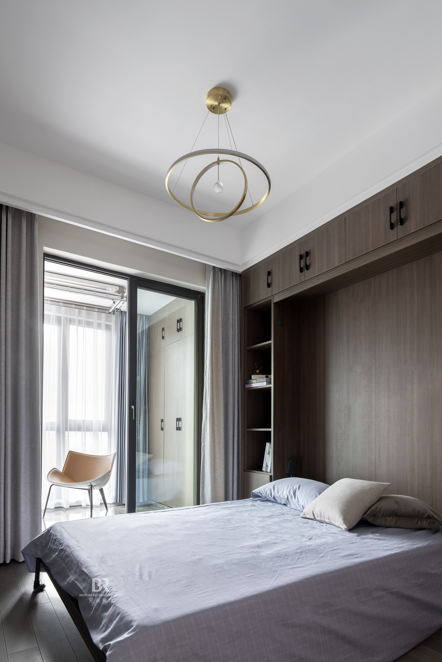 鲁能星城外滩现代意式轻奢跃层设计丨中国重庆丨兄弟装饰-21