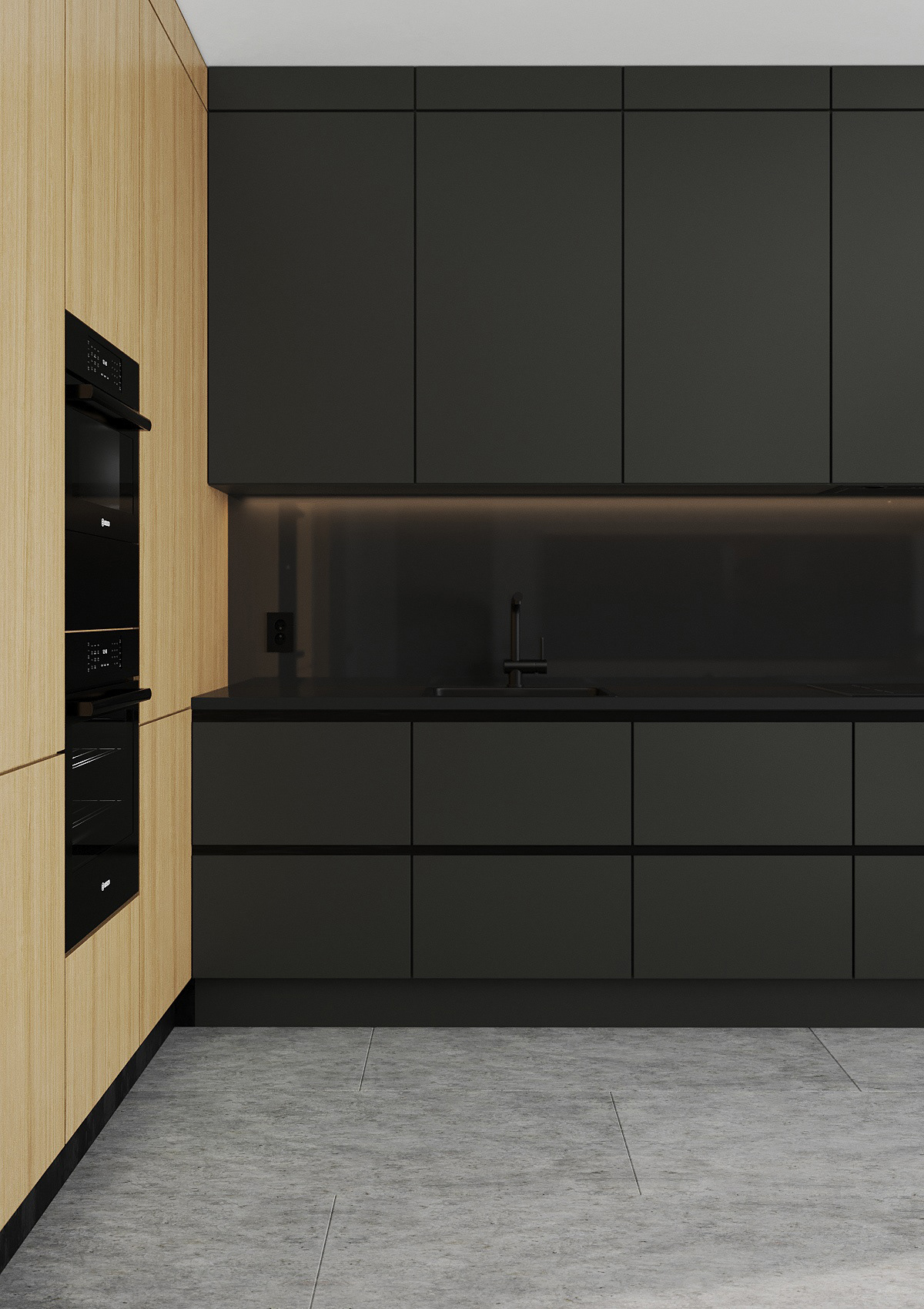 高级灰与墨绿的完美搭配-7