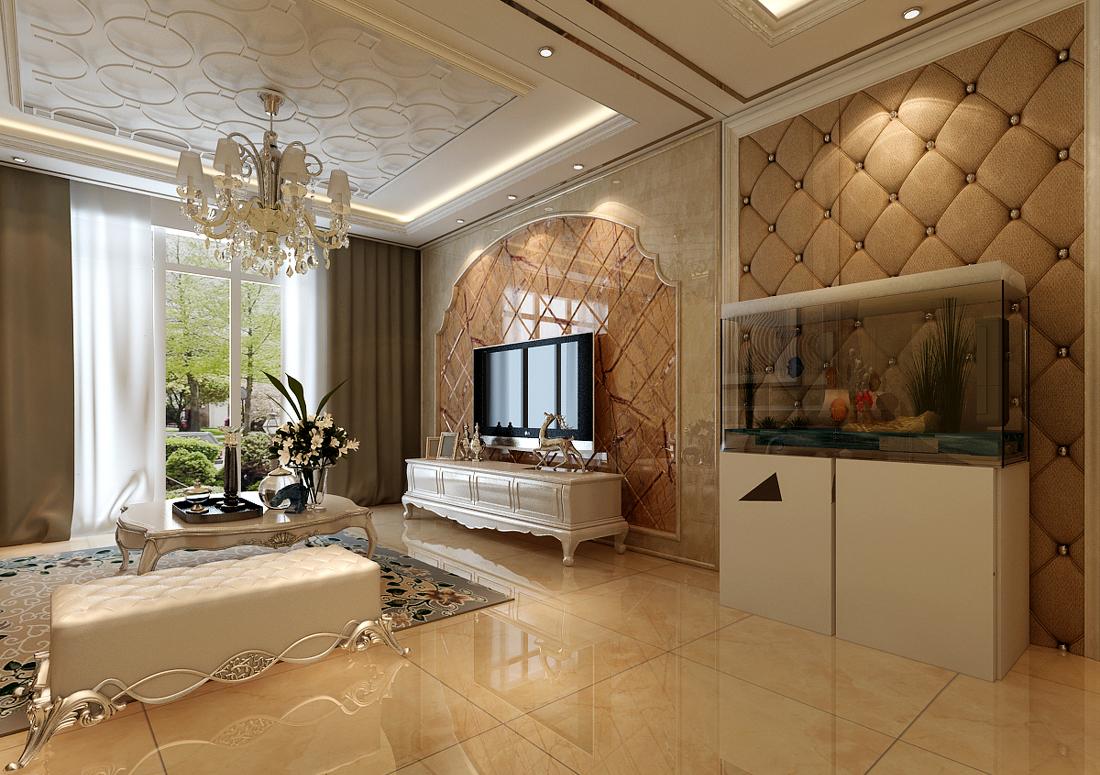 
盘锦旺学府165平简欧风格装修效果图 -2