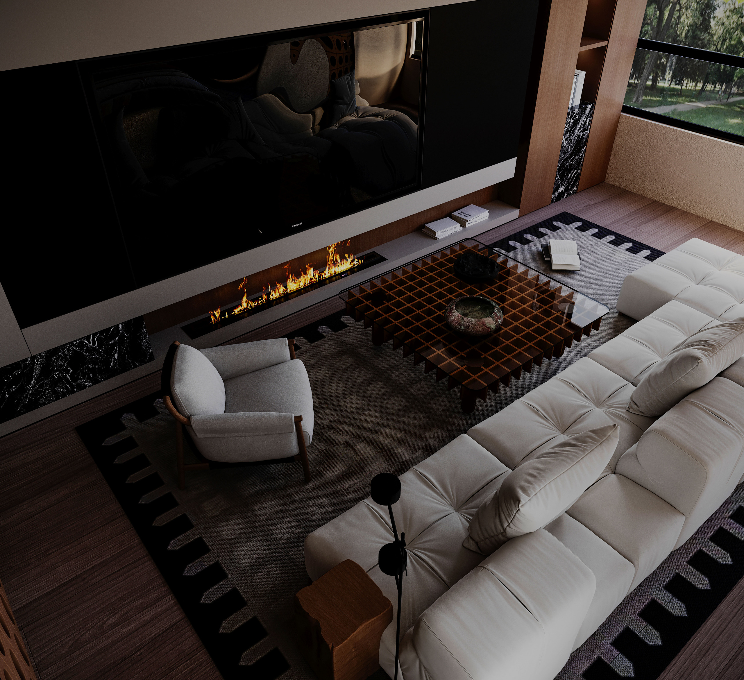 Japandi Master bedroom in Ksa-8