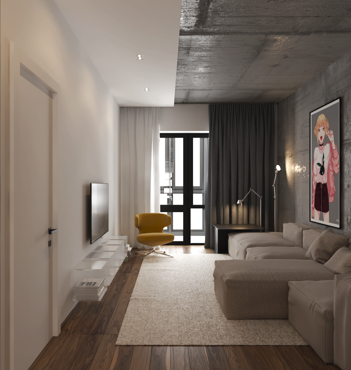 “pikabu” 简约二人居  Room Design Buro-2