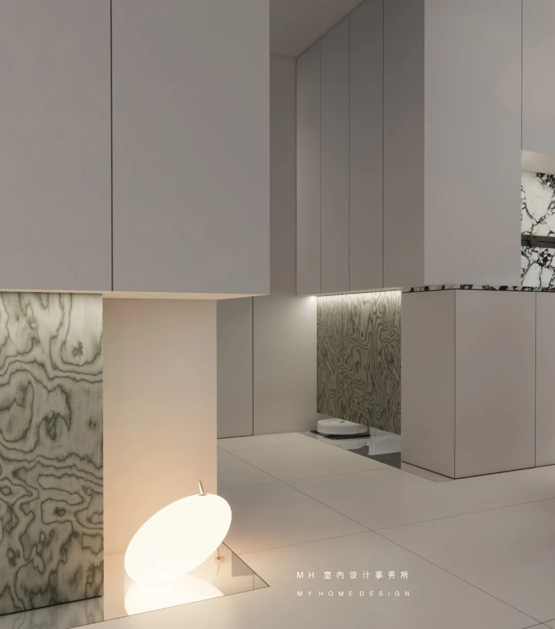【首发】MH设计新作：素净•情感▏极简表达美学空间-18