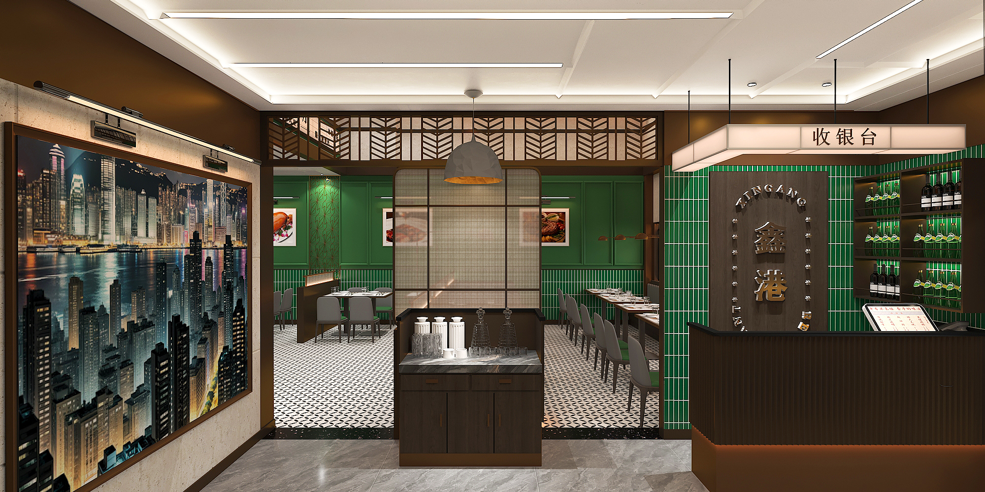 鑫港茶餐厅丨历新设计-4