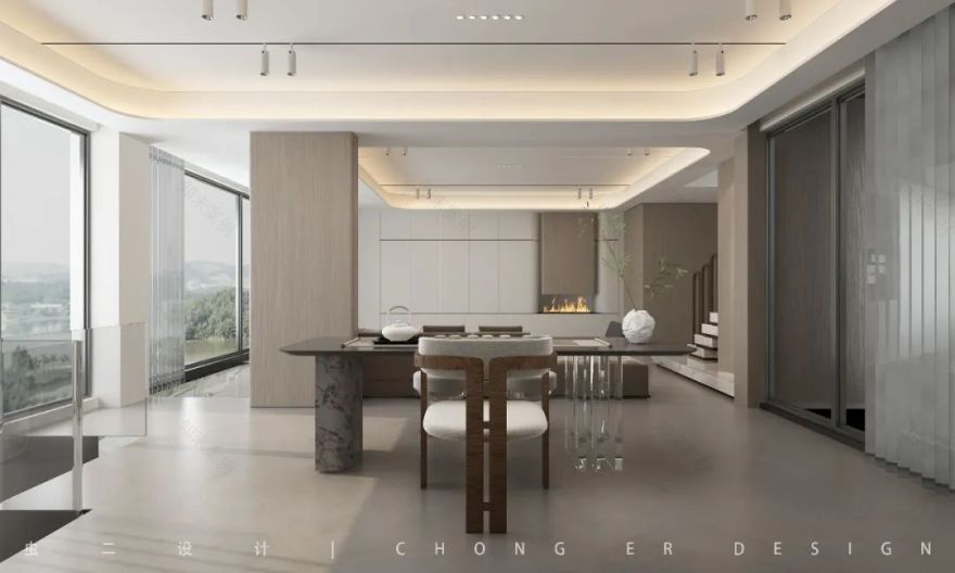 中骏柏景湾现代雅奢家居设计丨中国济南丨虫二设计-31