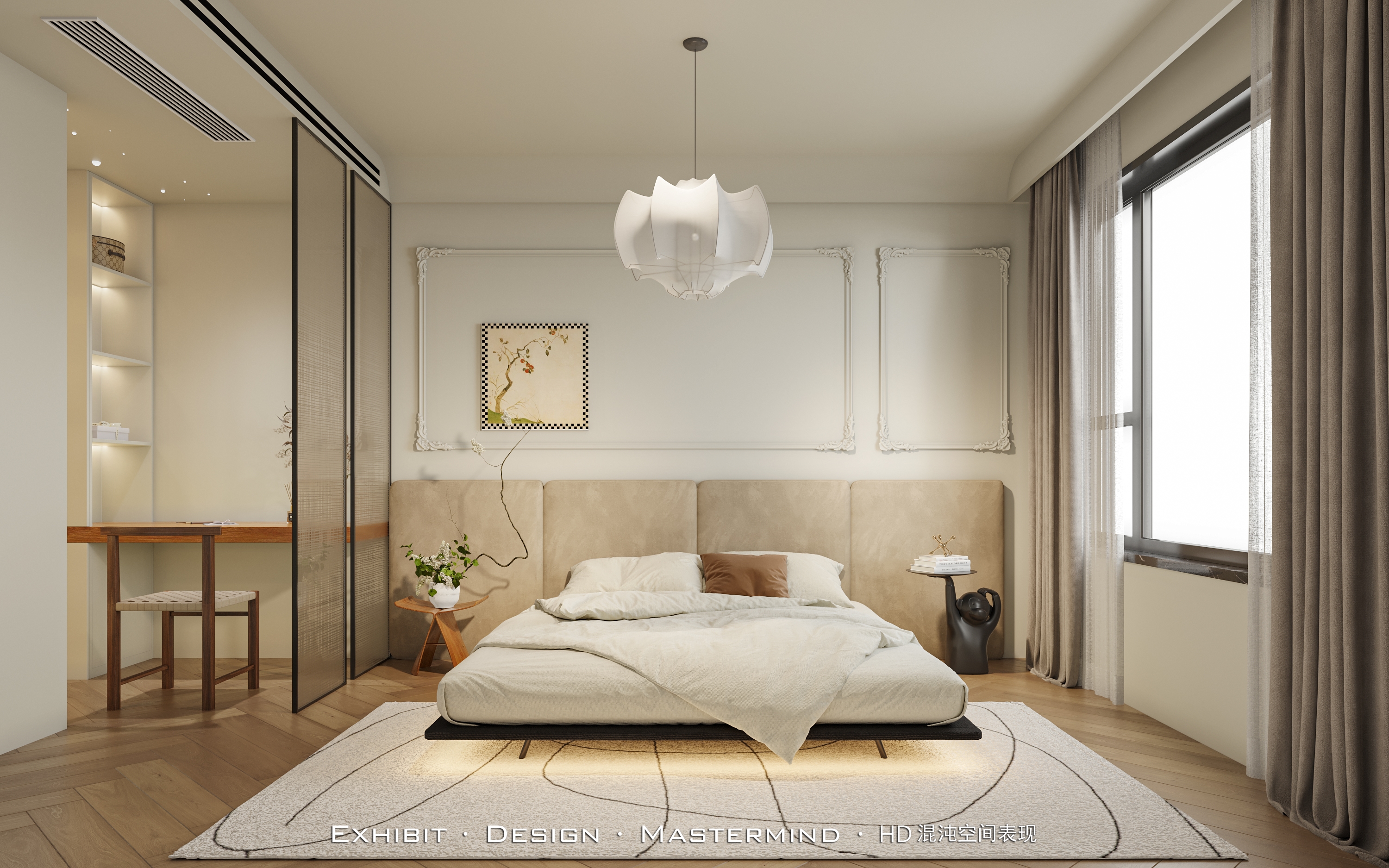 现代极简风 客餐厅效果 X 混沌空间表现-4