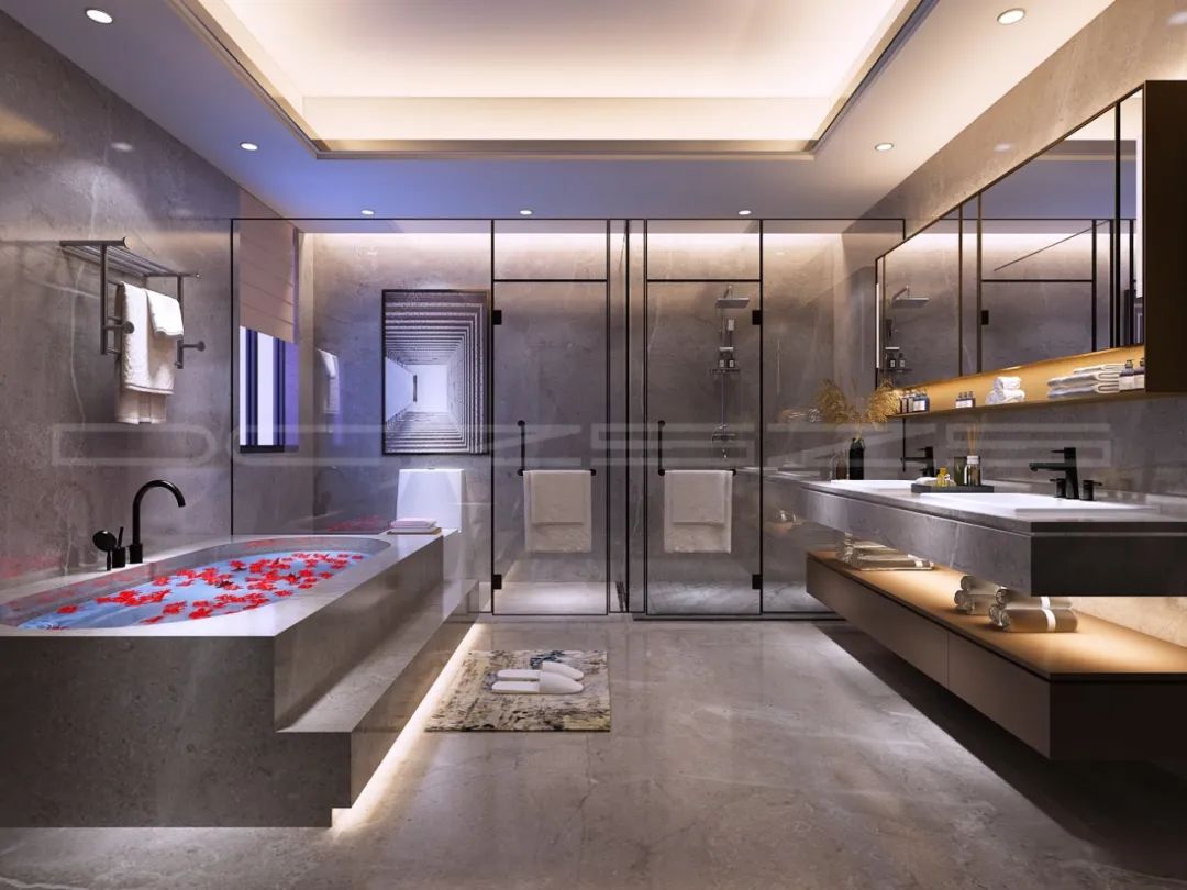 《东成至盛》新中式别墅设计丨木美空间设计-71