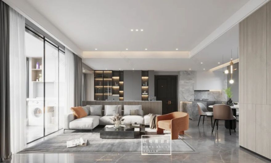 深圳光明天汇城 125㎡私人住宅,意式轻奢与自然共生-6