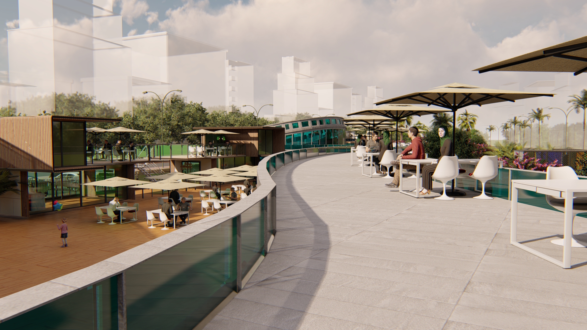 food court , shops & bank design-29