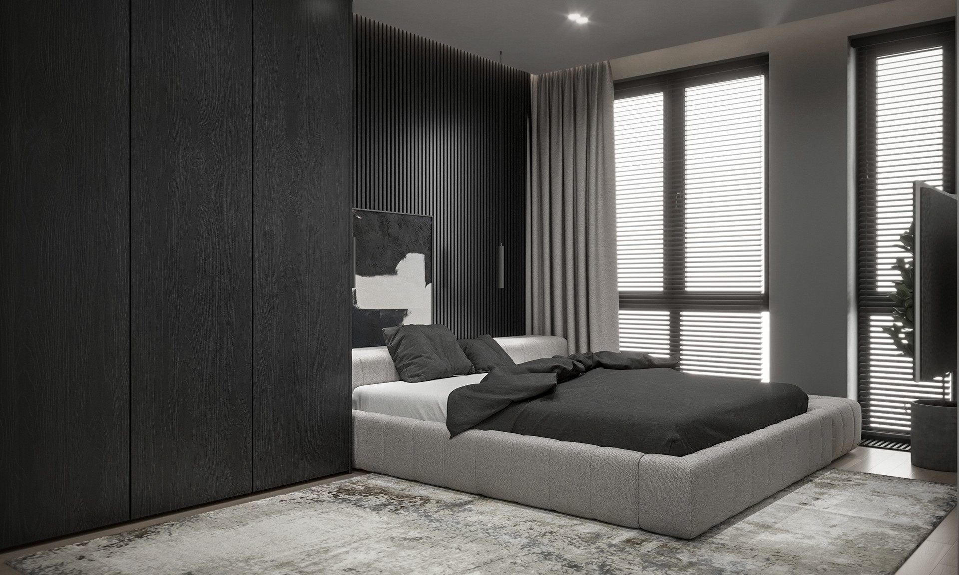 灰色系公寓设计-9