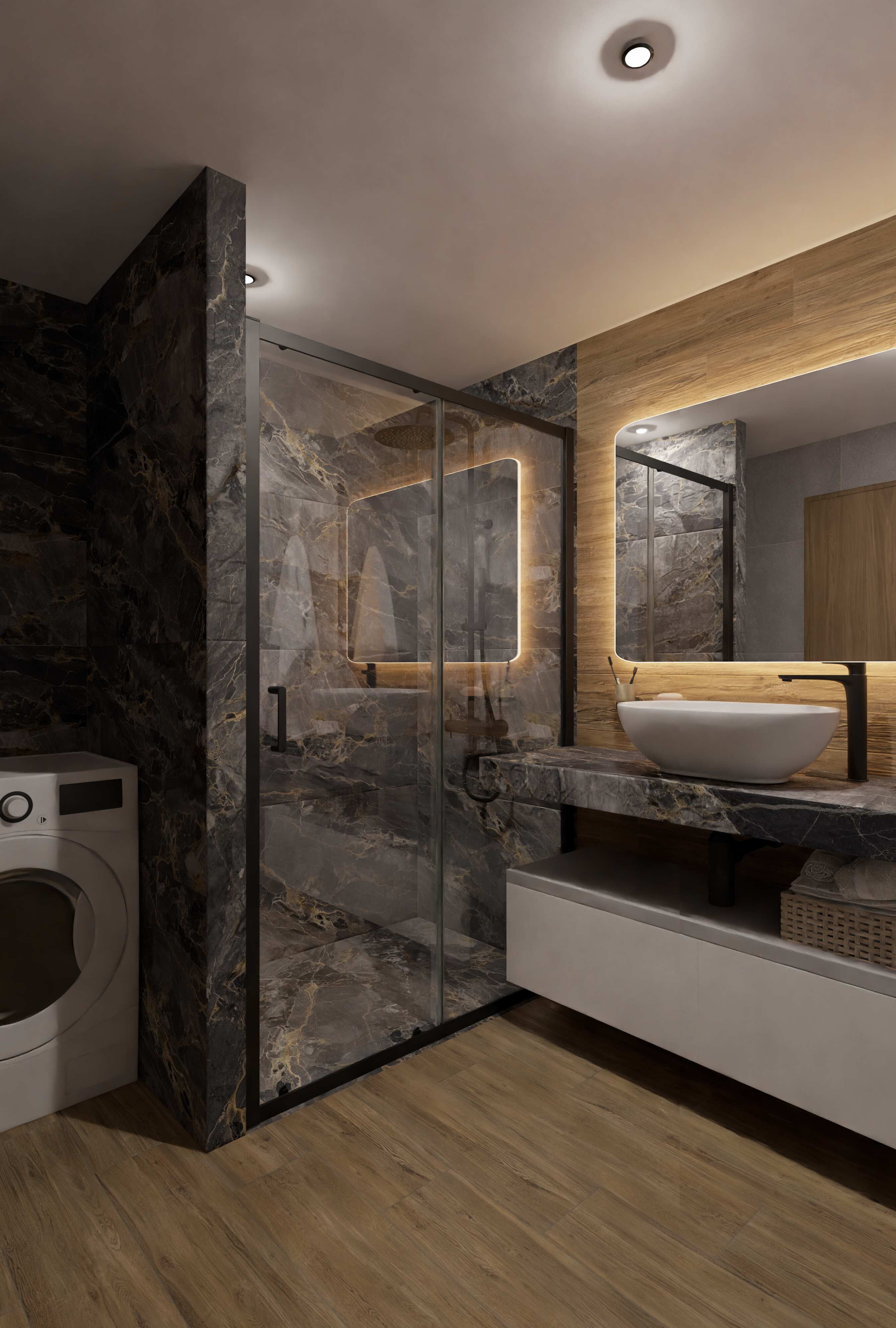 Нейтральная гамма, минимум декора, практичное хранение.-4