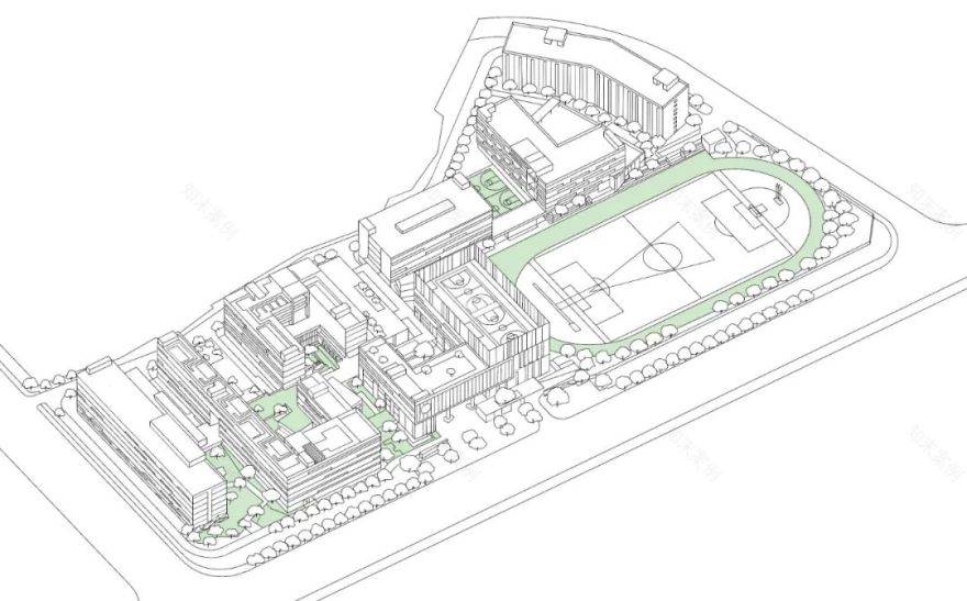 佛山梅沙双语学校 | “游园社区型”校园的多元复合设计-9